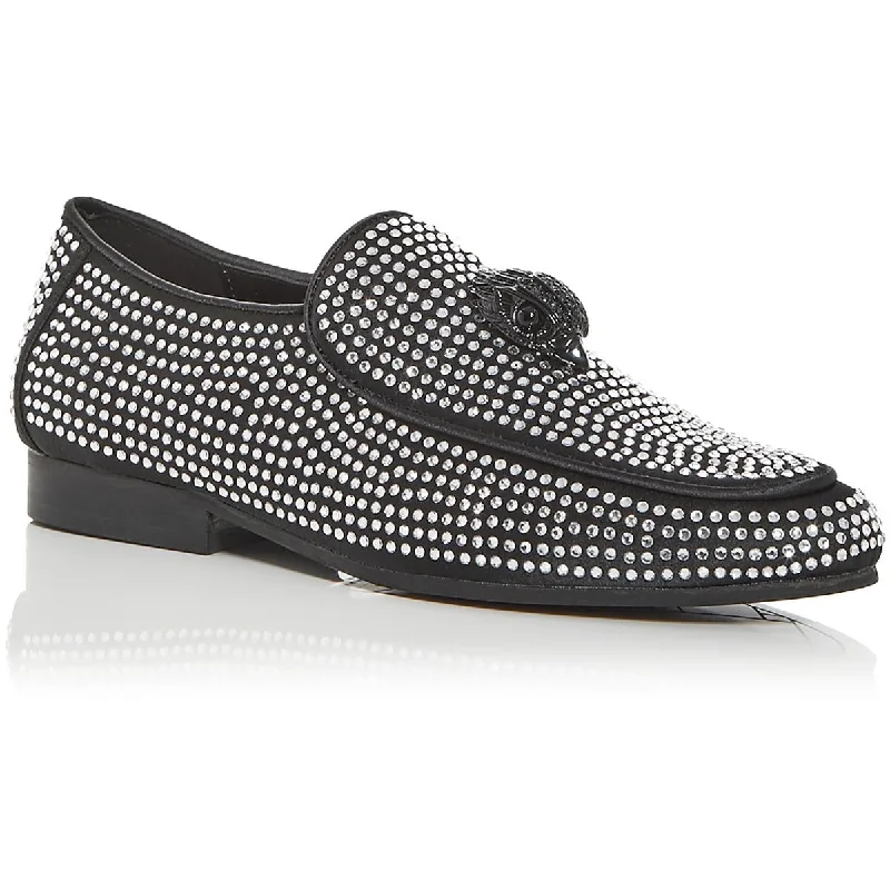 Kurt Geiger London Womens Holly Eagle Rhinestone Slip On Loafers