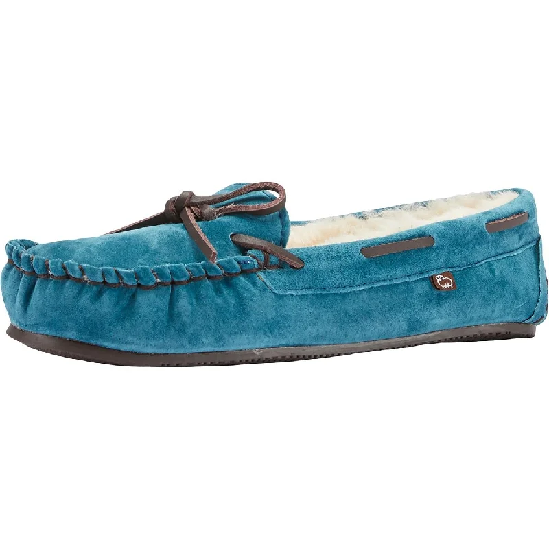 Lamo Womens Britain Moc II Suede Slip On Moccasins