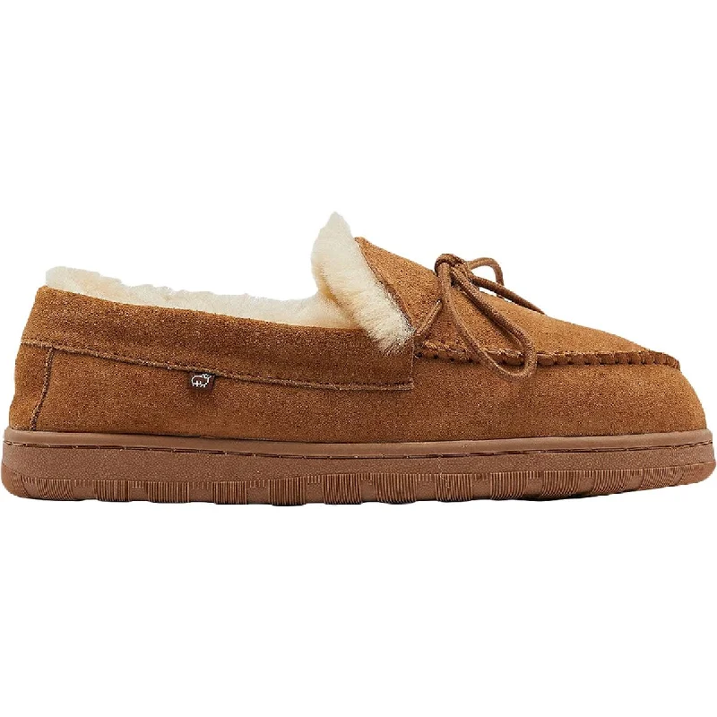 Lamo Womens Doubleface Sheepskin Slip On Moccasins