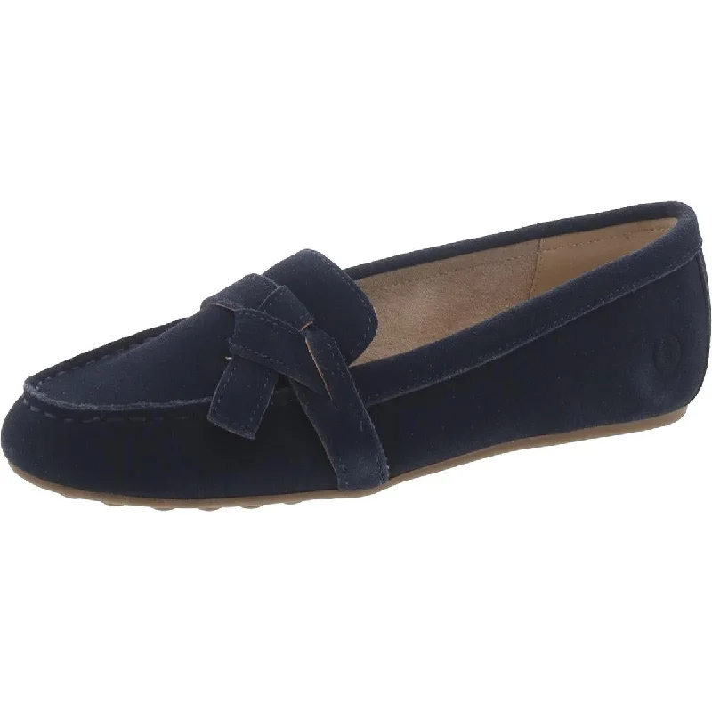 Lands' End Womens Suede Slip On Loafers