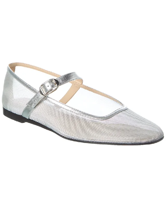 Le Monde Beryl Mesh & Leather Mary Jane Flat