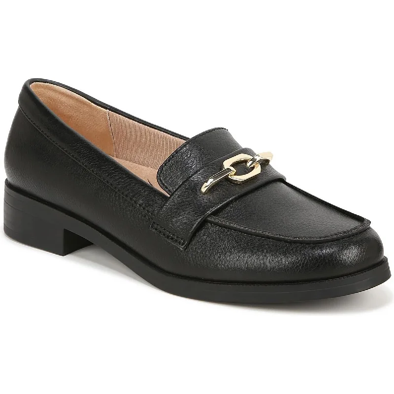 LifeStride Womens Faux Leather Slip-On Loafers