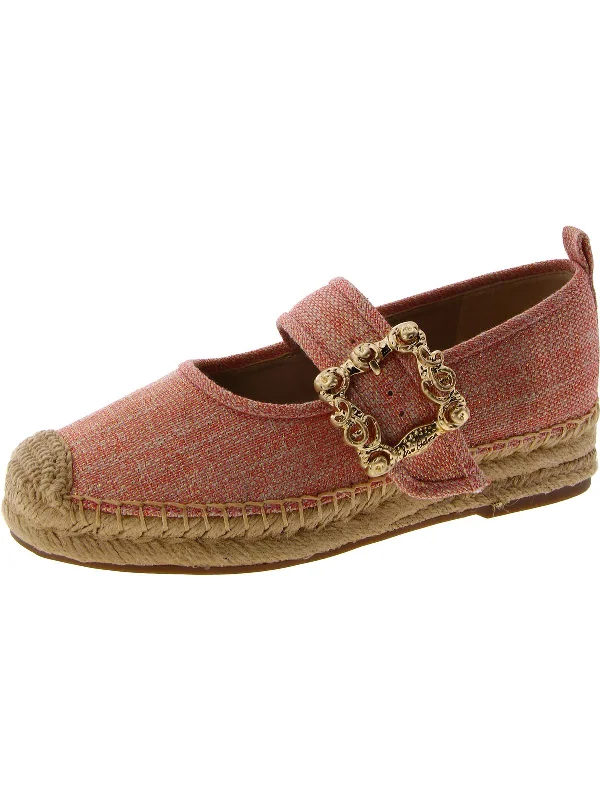 Maddy Womens Canvas Slip On Mary Janes