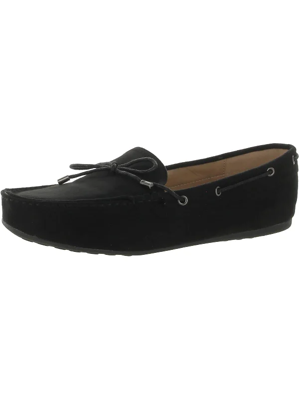 Womens Faux Suede Slip On Moccasins