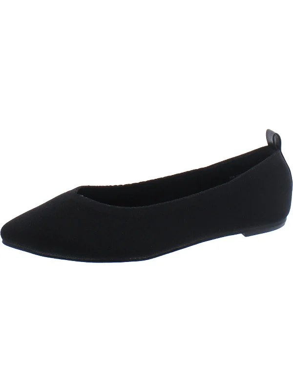 Womens Laceless Pointed Toe Ballet Flats