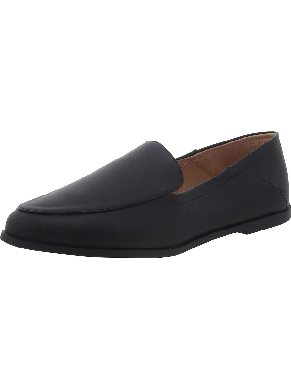 Womens Leather Flat Loafers